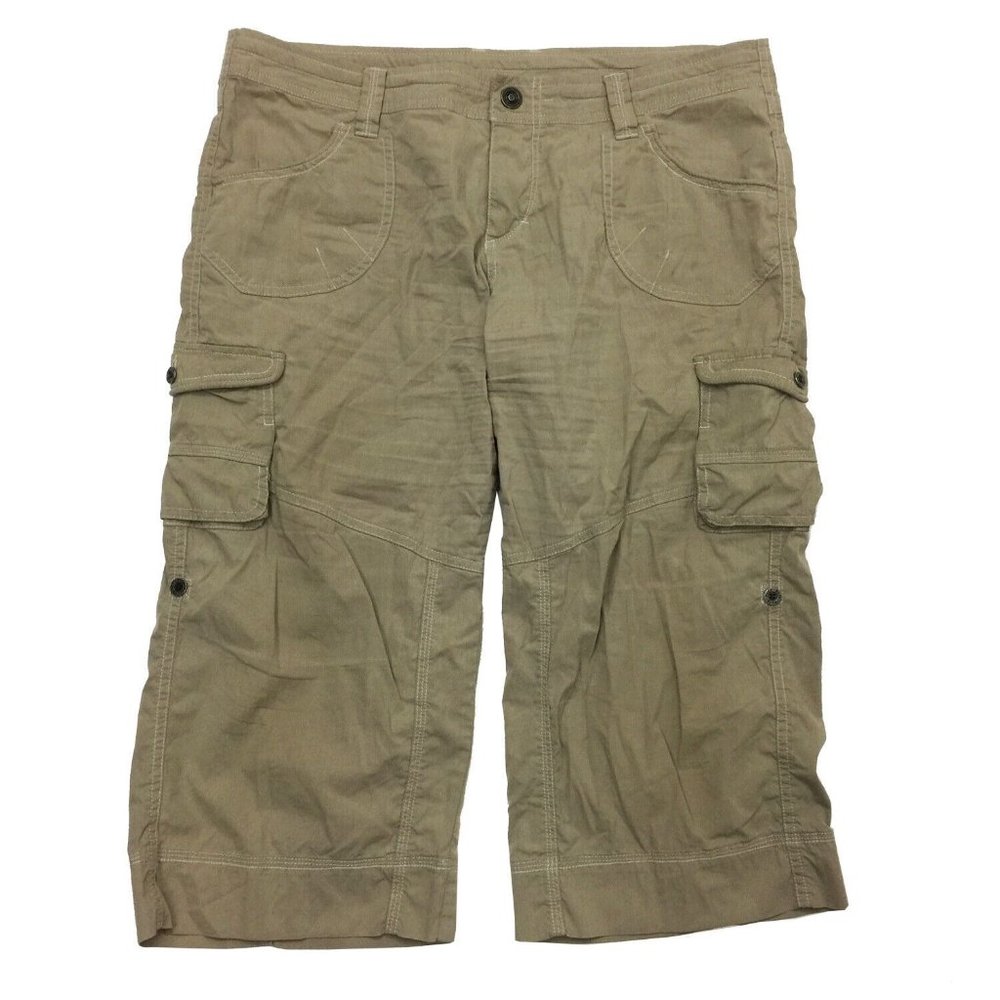 KUHL Women's Cargo Pants Size 2 Regular Hiking Outdoors Tan Khaki Beige